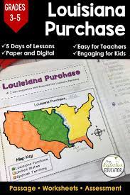 Louisiana Purchase Westward Expansion Google Classroom Distance Learning Social Studies Worksheets Engaging Lesson Plans Reading Comprehension Worksheets