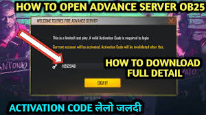 However, the selected player will still be able to play on the official server. Free Fire Advance Server Activation Code Advance Server Download Link Ff Advance Activation Code Youtube