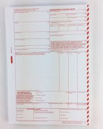 Buy Dangerous Goods Notes Dangerous Goods Declarations