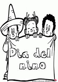 PARA COLOREAR: Dibujos de Día del niño para colorear