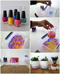 Diy Marble Nail Polish Pencil Holder Diy Marble Nail Polish Crafts Diy Nail Polish
