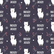 Please contact us if you want to publish a christmas animals wallpaper on our site. Christmas Llamas Seamless Pattern Winter Holidays Greeting Card Background With Cute Cartoon Animal Merry Christmas Wallpaper With Funny Llama Royalty Free Cliparts Vectors And Stock Illustration Image 127633022