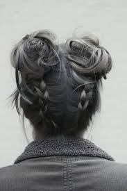 Black Gray Hairstyles Most Beautiful Hairstyles Sac Sac Modeli Fikirleri Orgu Sac Modelleri