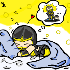 Sleeping Chibi Scorpion By Zetsumeininja On Deviantart Mortal Kombat Characters Mortal Kombat Memes Chibi Scorpion euclidean, scorpions, cdr, insects png.