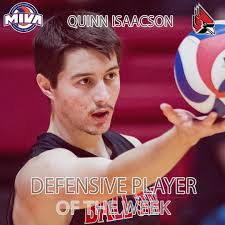 Another 🧹 for Ball State! Kaleb Jenness and Quinn Isaacson have been  selected as the Players of the Week. #MIVAvb