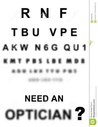 Eye Exam Chart Stock Illustration Illustration Of