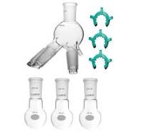24/40 Distillation Receiver W/ Hose Connection&3Pcs Rbf 3 Pcs Clips
