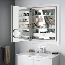 Kohler will be introducing a new veil lighted bathroom collection consisting of numi 2.0 intelligent toilet, verdera voice lighted mirror, sensate touchless kitchen faucet, dtv+ shower. Kohler Verdera Mirrored Single Door Lighted Medicine Cabinet Size 24 X 30 X 5 19 Alumin In 2021 Lighted Medicine Cabinet Mirror Cabinets Bathroom Medicine Cabinet