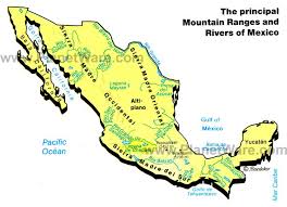 The suez canal connects the mediterranean sea with the red sea. Map Of Mexico Mountain Ranges Rivers Planetware Mexico Mountain Range River