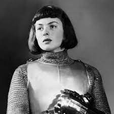 Very far from historical truth. Ingrid Bergman As Joan Of Arc In Victor Fleming S 1948 Film Joan Of Arc Saint Joan Of Arc Ingrid Bergman