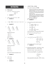 Kunci Jawaban Un Matematika Smp 2017 Ilmusosial Id