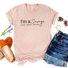 I M A Savage Shirt Tiktok Trendy Shirt Tiktok Life Tiktok Tee Graphic Tee Bella Canvas Shirt By Trendy Shirts Make Your Own Shirt Tee Shirt Fashion