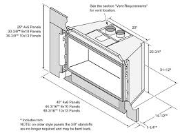 A fireplace 8 inches deep = 17 inches minimum mantel height; Fireplace Insert 34 Dvl Gas Fireplace Insert Review