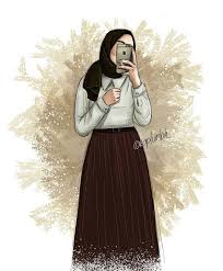 Mewarnai gambar sketsa wanita muslimah bercadar terbaru sumber kataucap.com. 215 Gambar Kartun Muslimah Cantik Lucu Dan Bercadar Hd