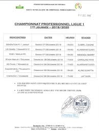 Classement ligue 1 saison 2019/2020. Demarrage Ligue 1 Programme Complet Le Champion En Titre Generation Foot Recoit Le Jaraaf Choc Entre