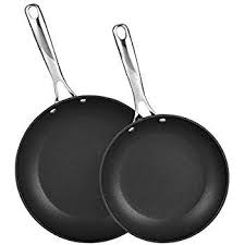Amazon Com Calphalon Contemporary Hard Anodized Aluminum Nonstick Cookware Omelette Fry Pan 10 Inch And 12 Inch Set B Nonstick Cookware Fry Pan Set Pan Set