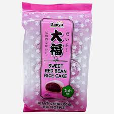 Danya Rice Cake, Sweet Red Bean (6 x 1.76 oz) | Postmates