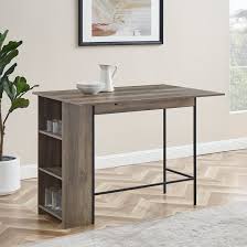 • scrolled base, bowed metal supports and exposed bolts give it that little something extra. Foundry Select Garcia Counter Height Drop Leaf Dining Table Reviews Wayfair