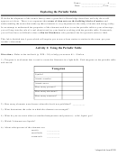 Periodic table trend activities answer key. Exploring The Periodic Table Worksheet Printable Pdf Download