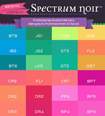 color charts spectrum noir colouring system from crafters