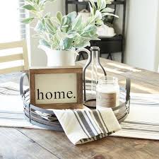 How to decorate a modern coffee table. Super Simple Farmhouse Styling For Your Everyday Table Easy Just To Remove Farmhouse Coffee Table Decor Table Centerpieces For Home Kitchen Table Centerpiece