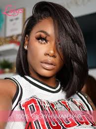 Black men haircuts are synonymous with shaved designs and shaved parts. Hd Lace Kinky Straight Side Part Peruvian Virgin Hair 13x6 Lace Front Wig With Single Knots