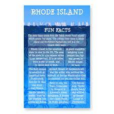 Rhode Island Fun Facts Postcard