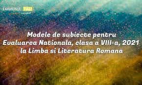 Când au loc examenele pregătitoare. Modele Subiecte Evaluare Nationala Clasa 8 2021 Limba Romana