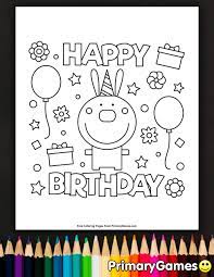 Free coloring pages to download and print. Happy Birthday Rabbit Coloring Page Free Printable Ebook Birthday Coloring Ebook Free Happy Page Printable Rabbit Dibujo Tiernos Agendas Dibujos