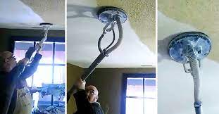 Popcorn ceilings, also known as cottage cheese or acoustic ceilings, have a bumpy and textured appearance. Man Removes Ugly Popcorn Ceiling In Just Seconds With Zero Mess