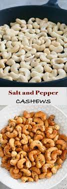 Roasted Salt And Pepper Cashews Kitchen Hoskins Recipe Homemade Snacks Spicy Snacks Spicy Cashews