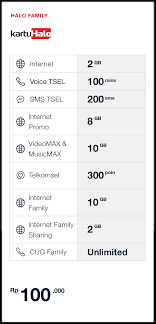 Nih ada promo paket data telkomsel terbaru. Halo Family Packages Best Halo Family Plans Price Telkomsel