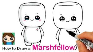 Download transparent marshmello png for free on pngkey.com. How To Draw A Cute Marshmallow Character Easy Marshfellows Youtube