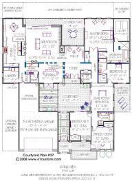 Modern Courtyard House Plan 61custom