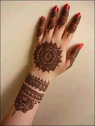 Mehandi design simple arabic front hand. Mandala Mehndi Designs Round Mehendi Designs Or Circle Henna Designs