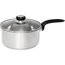 Saflon stainless steel 3 qt sauce pan with glass lid. Wiltshire Classic Saucepan 20cm Big W