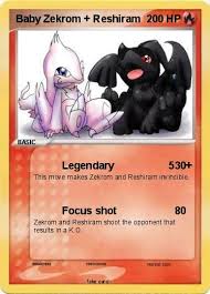 Click to see printable version of reshiram pokemon coloring page. Pokemon Baby Zekrom Reshiram 1