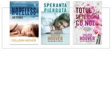 Join facebook to connect with colleen hoover and others you may know. Pachet 3 Carti Colleen Hoover Hopeless Fara Speranta Speranta Pierduta Totul Se Termina Cu Noi Colleen Hoover
