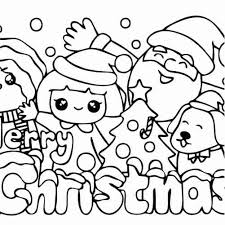 Dibujos Navidad Para Colorear Kawaii