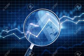 Magnifying Glass With Forex Chart Forecast And Trade Concept