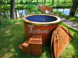 Stiklo Pluosto Kubilas Su Vidine Arba Isorine Krosnele Deluxe Whirlpool Badebottich Badezuber