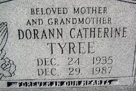 Dorann Catherine “Dodie” Sibole Tyree Crabtree (1935-1987)