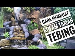 Cara Membuat Kolam Tebing Air Terjun Alami Penelusuran Google Kolam Taman Taman Air Kolam