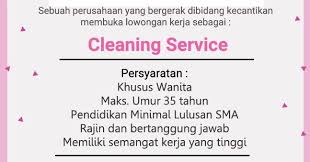 Sabtu, 29 mei 2021 loker juni 2021, loker sukoharjo, lulusan sma / smk, lulusan smp edit. Lowongan Kerja Medan Terbaru Cleaning Service Di Roemah Lulur Spa Poskerjamedan Com