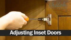 A partial inset door is generally found on a cabinet which has a face frame. How To Adjust Your Cabinet Doors On An Inset Cabinet Wood Kitchen And Bath Llc