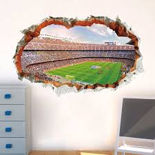 Click image for more info. 3d Vivid Football Soccer Wall Stickers For Kids Rooms Living Room Bedroom Wall Decals Boys Room Decoration Leather Bag