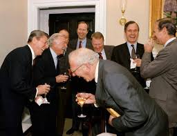 He became president at a time when us was. Ronald Reagan And George Bush With Walter Cronkite And James Baker Smithsonian Institution