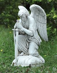 Without the devil this statue is very unique!. Indoor And Outdoor Statuary Saint Michael Garden Statue