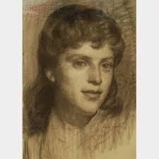Sold at auction Henry Hensche (American, 1899-1992) Portrait of Tenny Hazel-Lana  Fleming, Age 14 Auction Number 2500 Lot Number 304