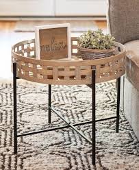 Round Basket Weave Coffee Table In 2020 Round Basket Coffee Table Round Wall Shelves